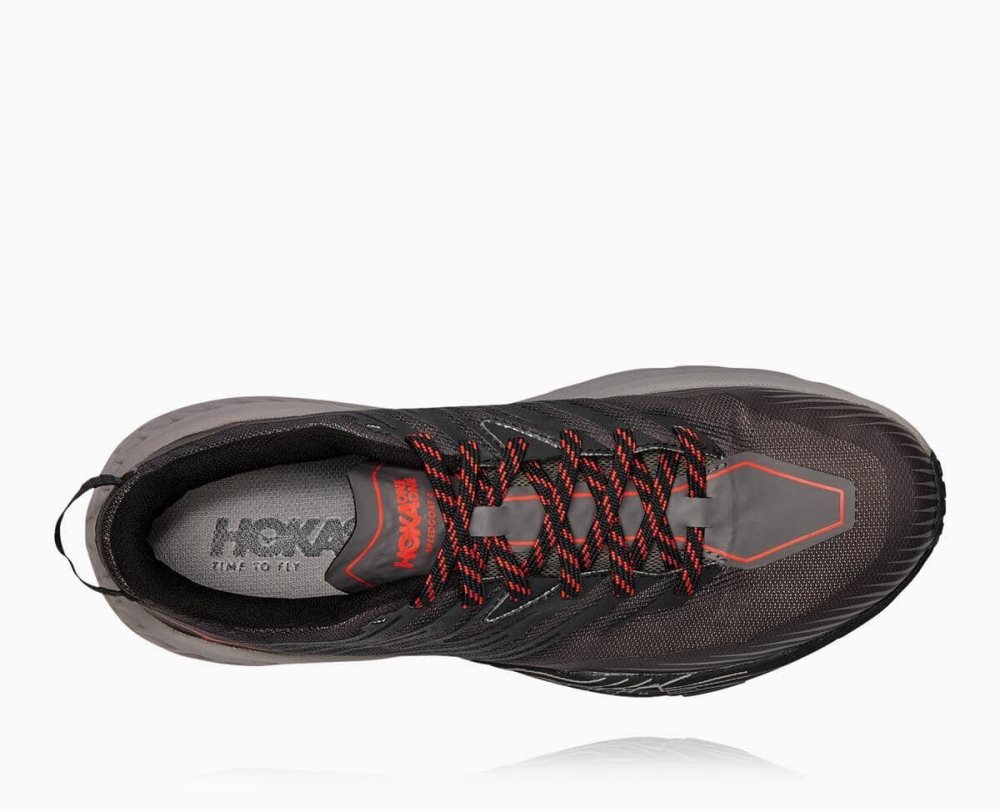 Dark Grey / Dark Grey Hoka Speedgoat 4 Wide | 57482GOLJ