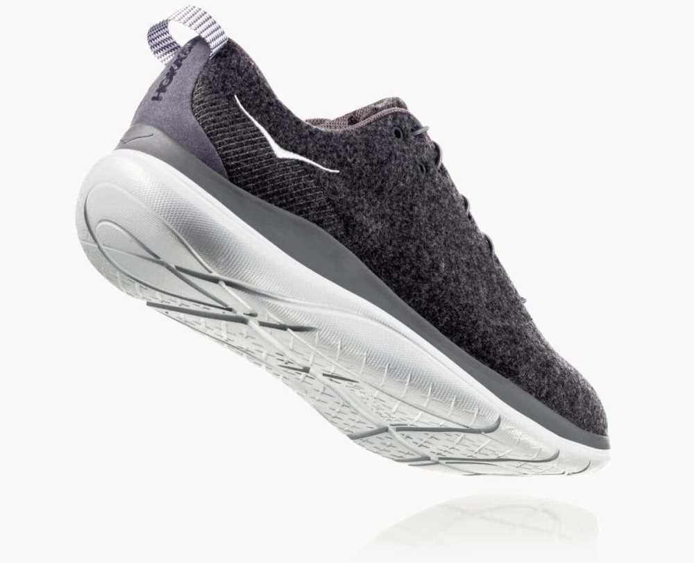 Dark Grey / Grey Hoka Hupana Flow Wool Wide | 03279QCBO