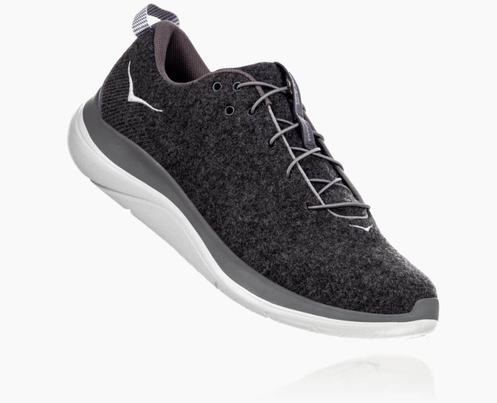 Dark Grey / Grey Hoka Hupana Flow Wool | 31402FJQX