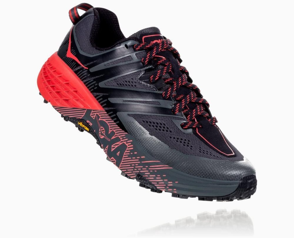 Dark Grey / Red Hoka Speedgoat 3 | 40352ZQSY