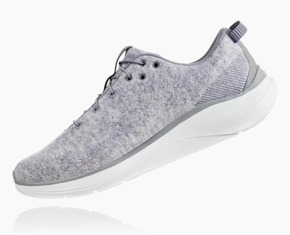 Deep Grey Hoka Hupana Flow Wool Wide | 95804IBRH