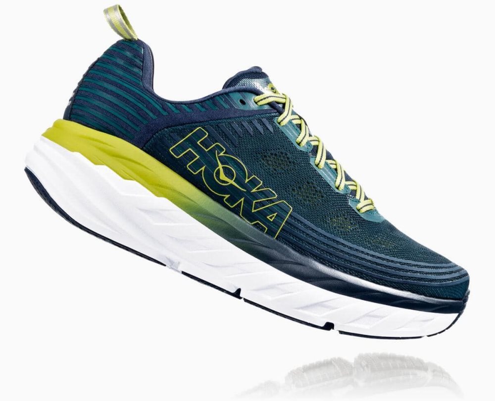 Deep Turquoise / Green Hoka Bondi 6 Wide | 80193IAFT