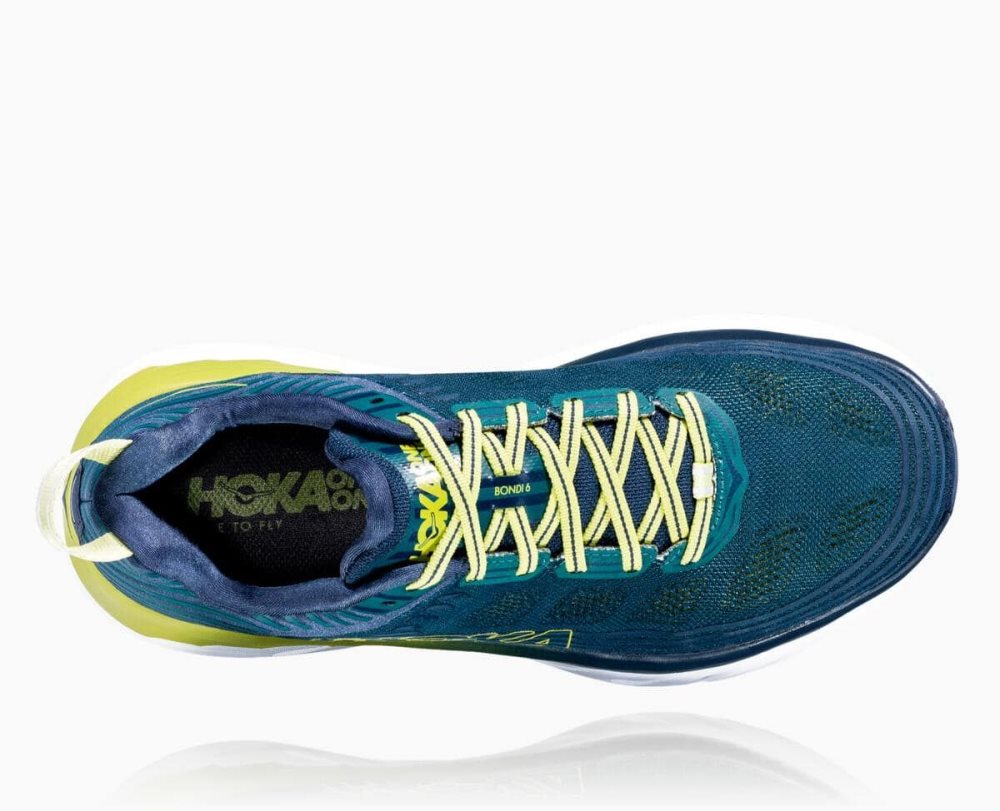 Deep Turquoise / Green Hoka Bondi 6 Wide | 80193IAFT