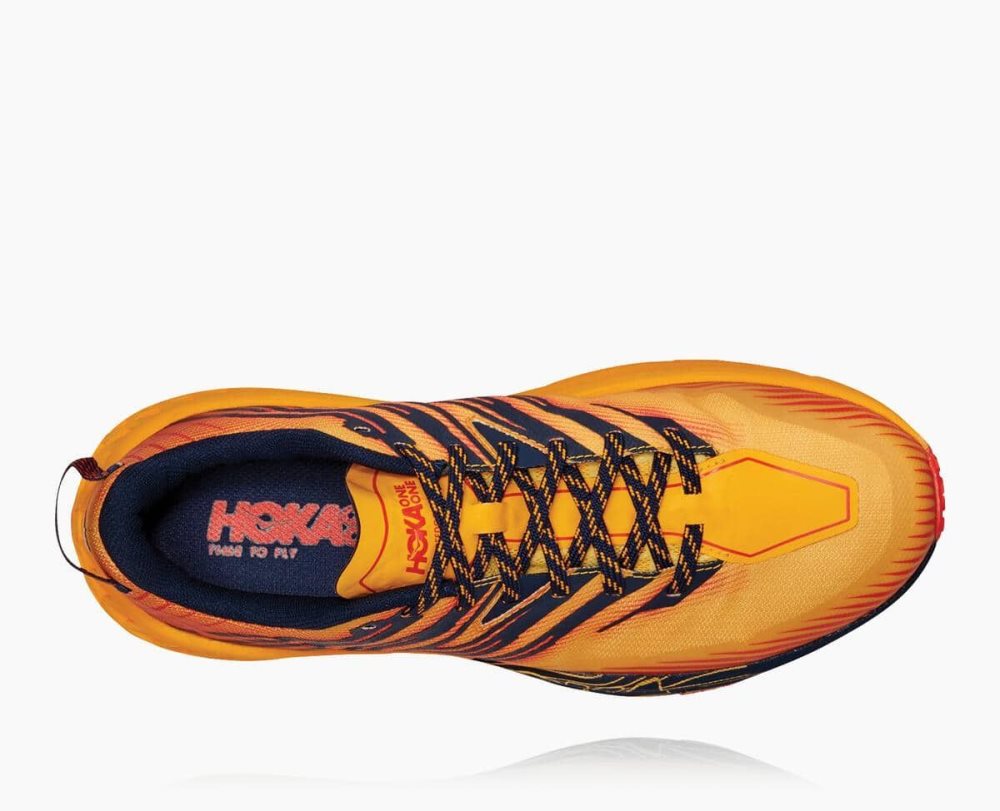 Gold / Black Hoka Speedgoat 4 Wide | 69215NQVH