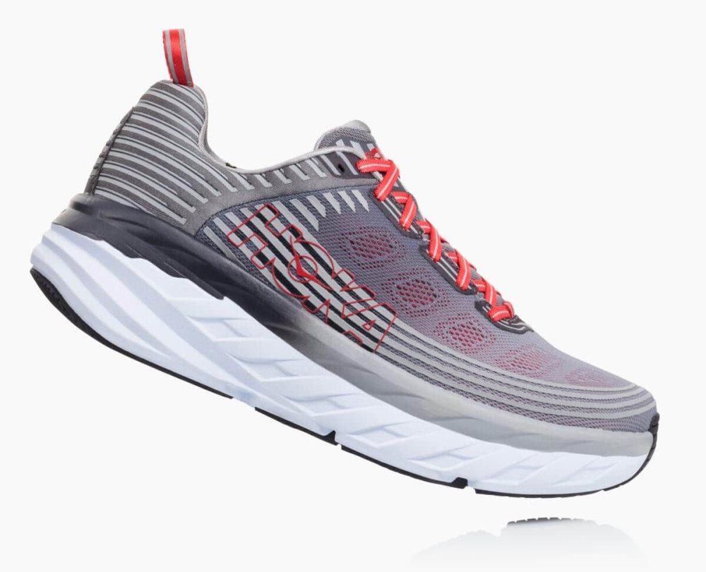 Grey Hoka Bondi 6 Wide | 31507INWG