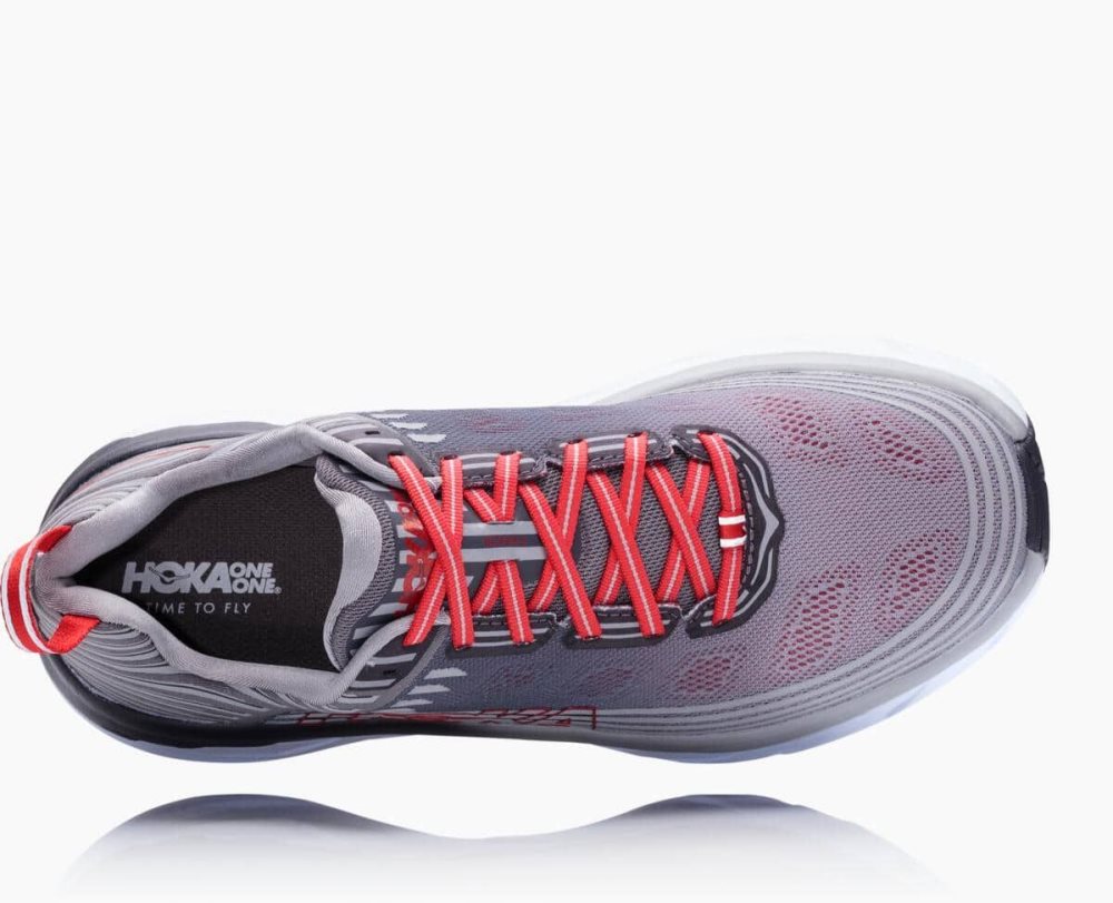 Grey Hoka Bondi 6 Wide | 31507INWG