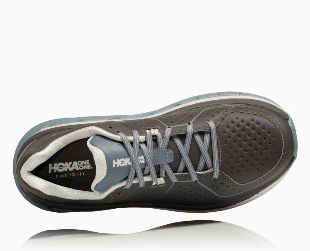 Grey Hoka Gaviota Leather | 24609BLNV