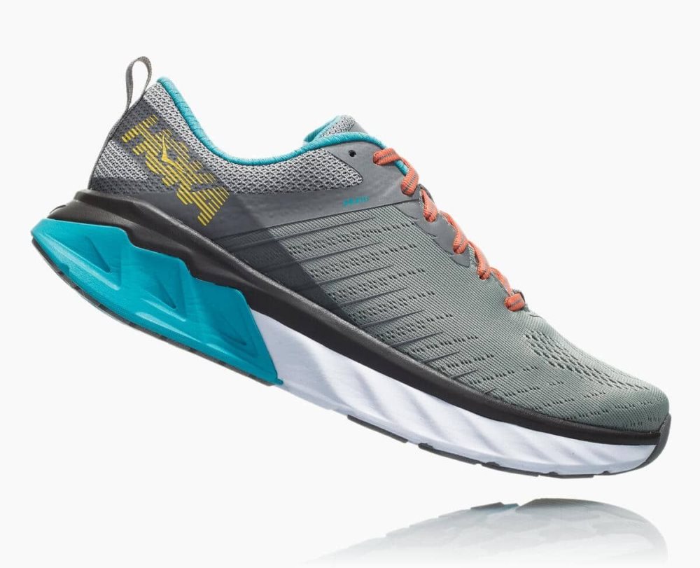 Grey / Blue Hoka Arahi 3 Wide | 48971RJKZ