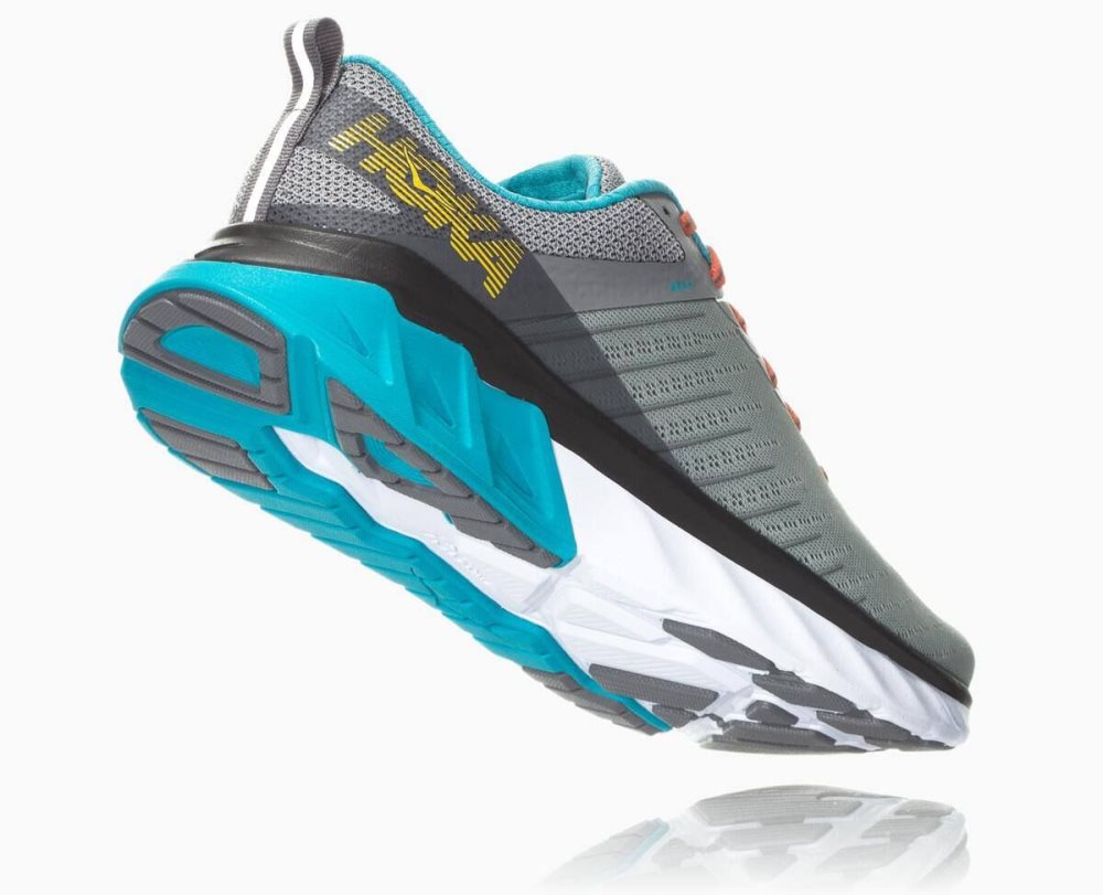 Grey / Blue Hoka Arahi 3 Wide | 48971RJKZ