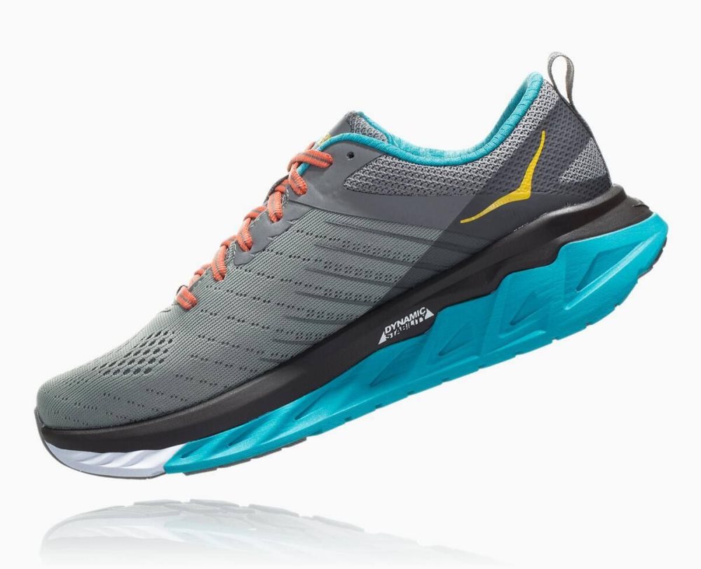 Grey / Blue Hoka Arahi 3 Wide | 48971RJKZ