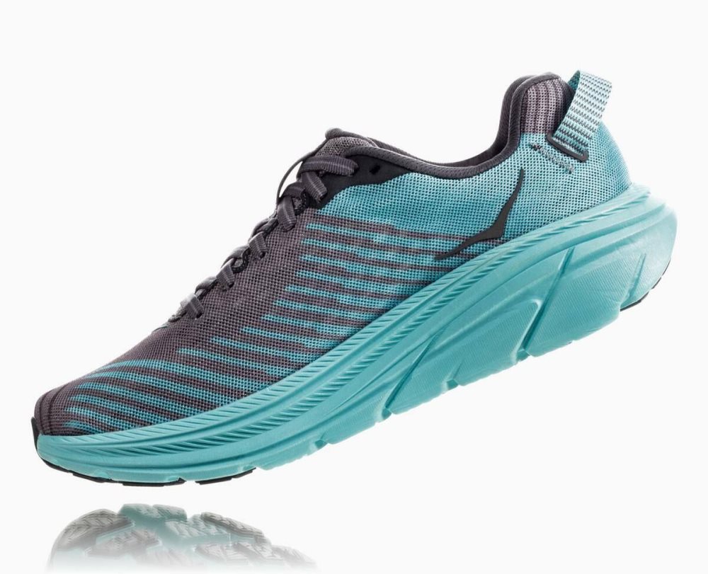 Grey / Light Turquoise Blue Hoka Rincon | 07489RNTY