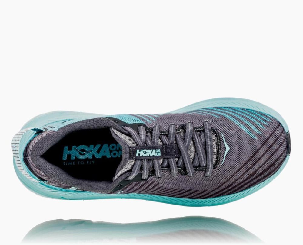 Grey / Light Turquoise Blue Hoka Rincon | 07489RNTY