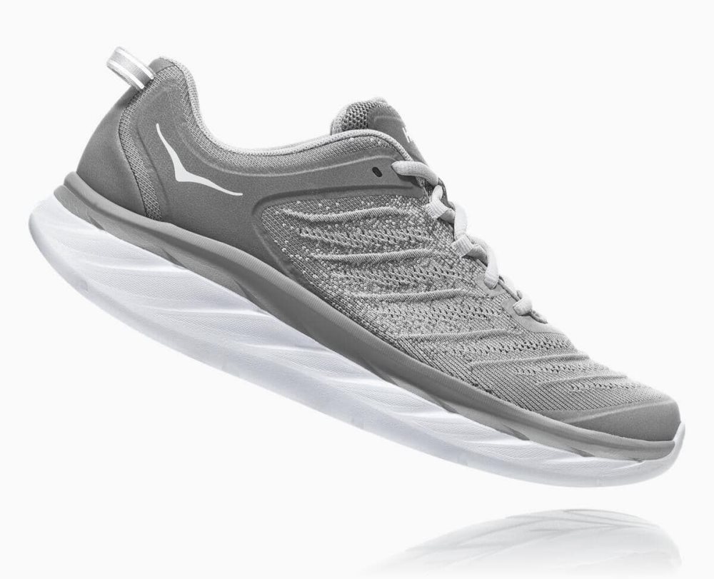 Grey / Silver Hoka Akasa Wide | 16489YKZQ