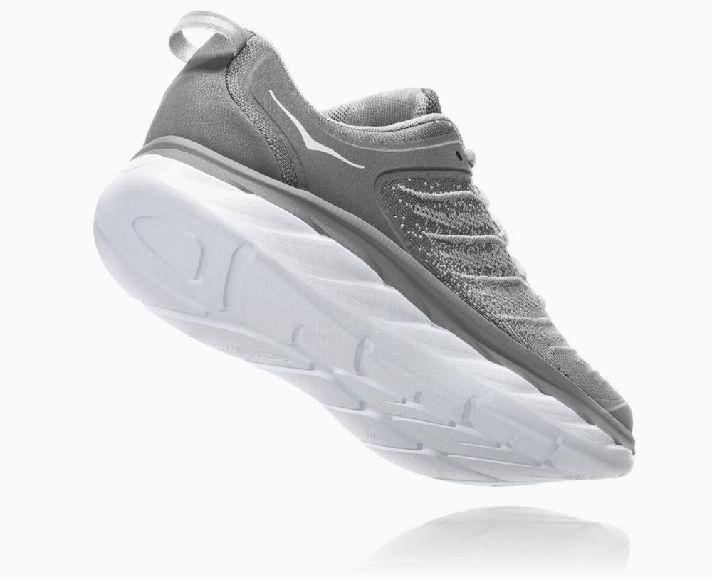 Grey / Silver Hoka Akasa Wide | 16489YKZQ