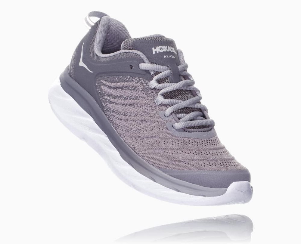 Grey / Silver Hoka Akasa Wide | 82937TMNG