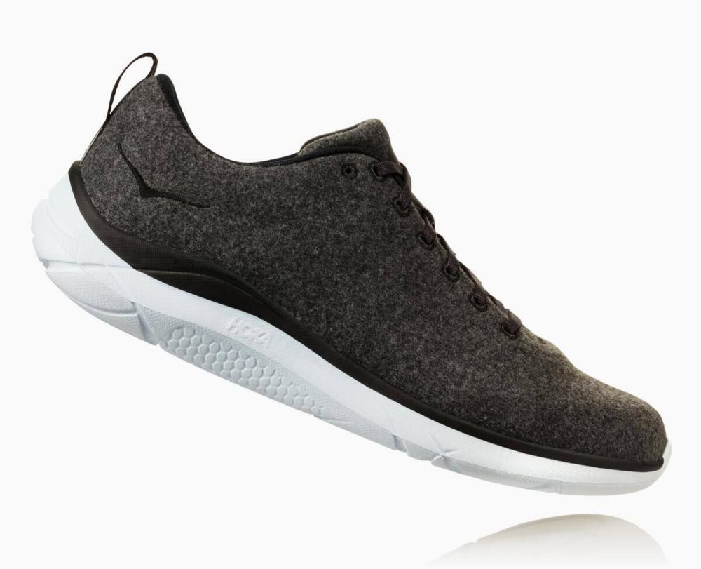 Grey / White Hoka Hupana Wool | 06821AJGS