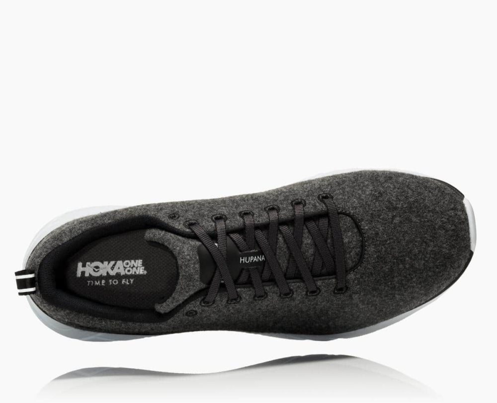 Grey / White Hoka Hupana Wool | 91243ZGDU