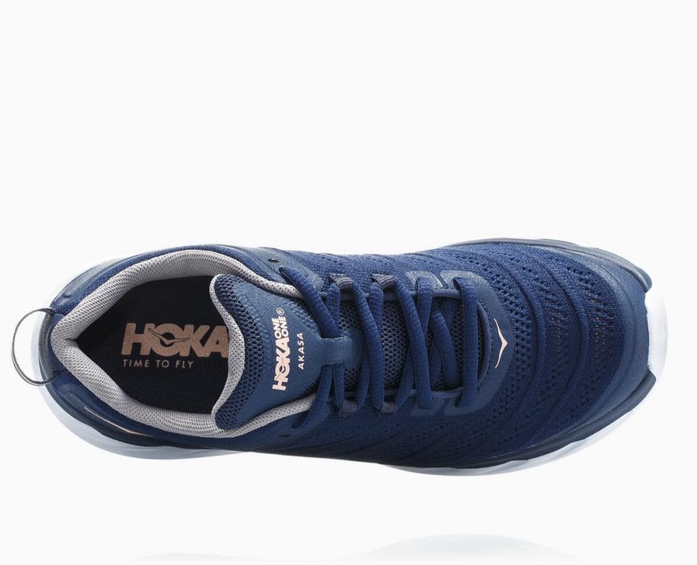 Indigo / Pink Hoka Akasa Wide | 73915GHRF