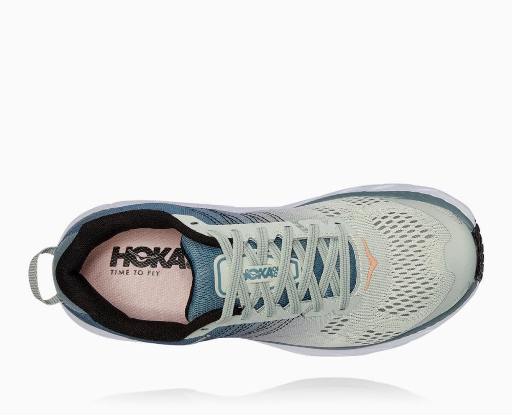 Lead/Sea Foam Hoka Clifton 6 Wide | 41793YACF