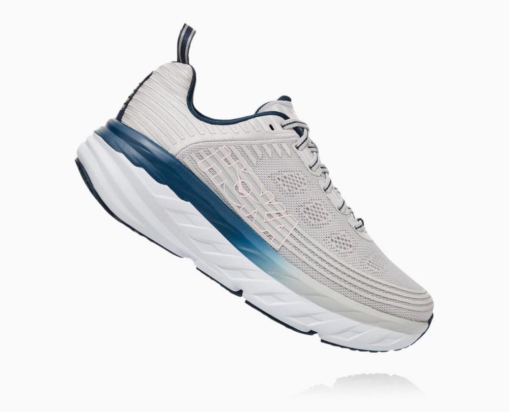 Lunar Rock/Nimbus Cloud Hoka Bondi 6 Wide | 97561ZWTY