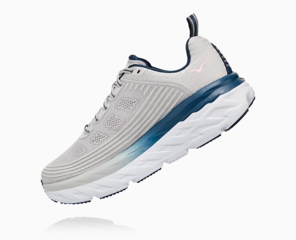 Lunar Rock/Nimbus Cloud Hoka Bondi 6 Wide | 97561ZWTY