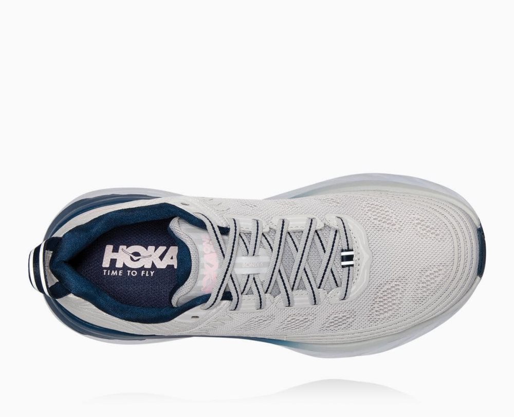 Lunar Rock/Nimbus Cloud Hoka Bondi 6 Wide | 97561ZWTY