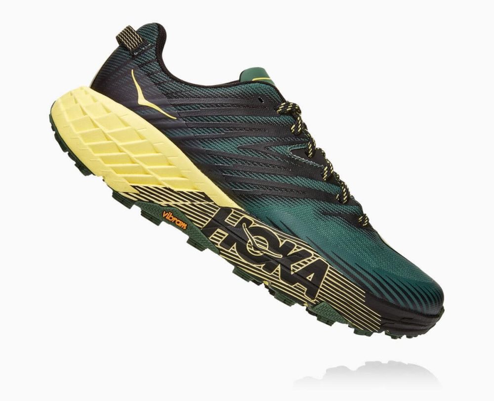 Myrtle/Limelight Hoka Speedgoat 4 Wide | 59370YAWQ