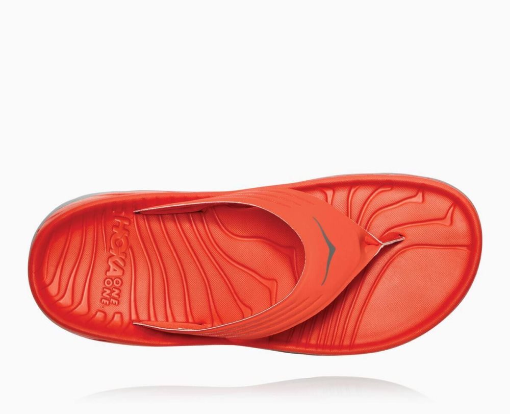 Red Hoka ORA Flip | 87543OLGB