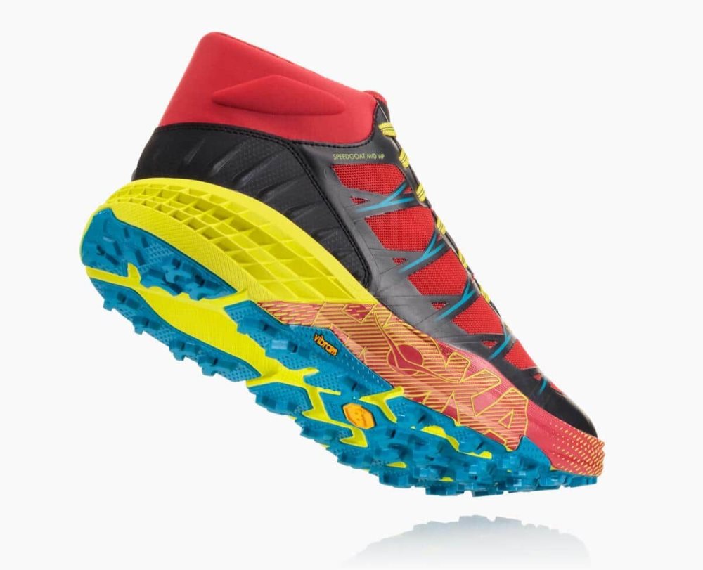 Red / Blue Hoka Speedgoat Mid Waterproof | 12357ULIK