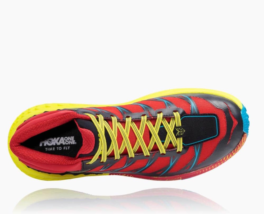 Red / Blue Hoka Speedgoat Mid Waterproof | 12357ULIK