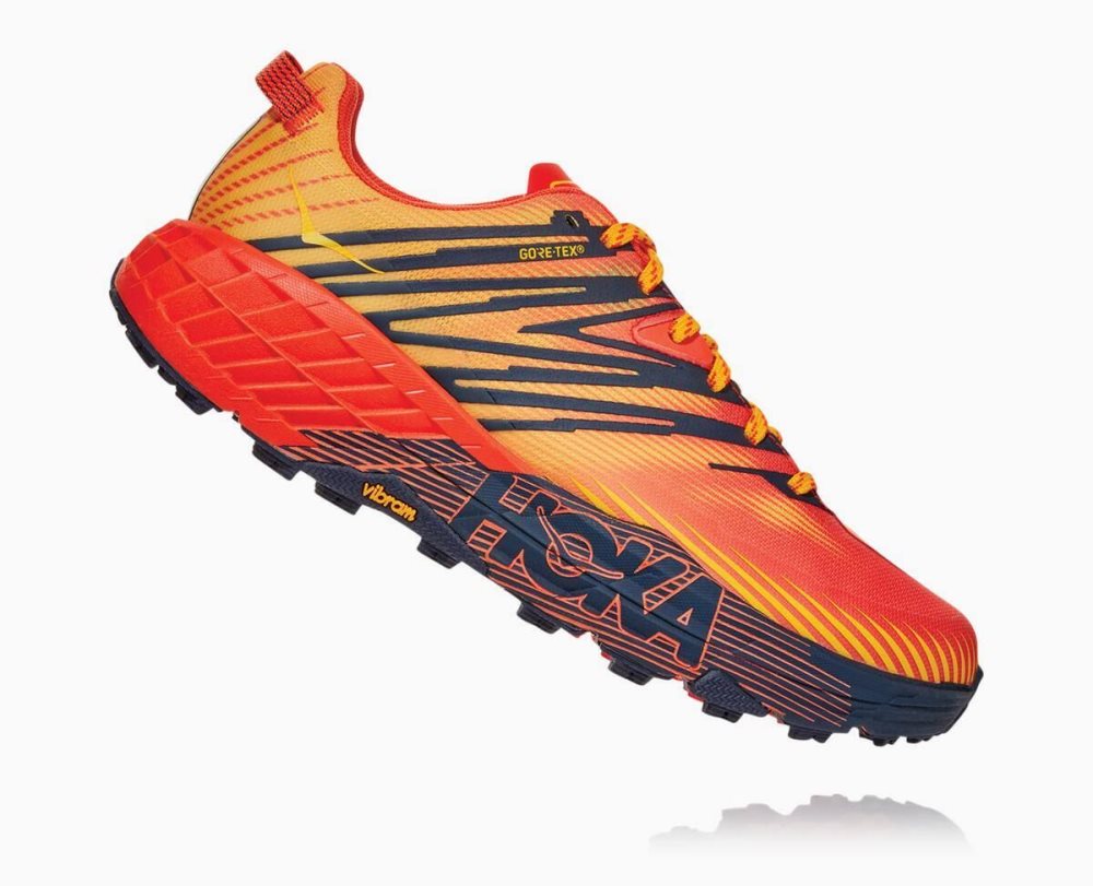 Red / Gold Hoka Speedgoat 4 GORE | 70819MZTS