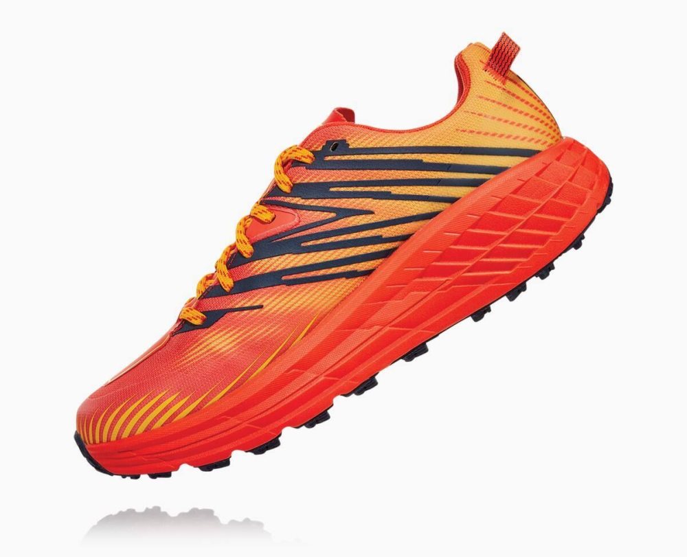 Red / Gold Hoka Speedgoat 4 GORE | 70819MZTS