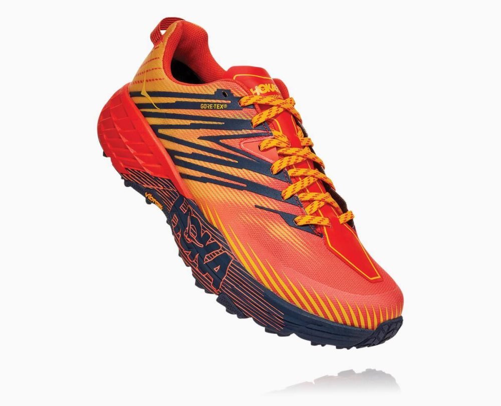 Red / Gold Hoka Speedgoat 4 GORE | 70819MZTS