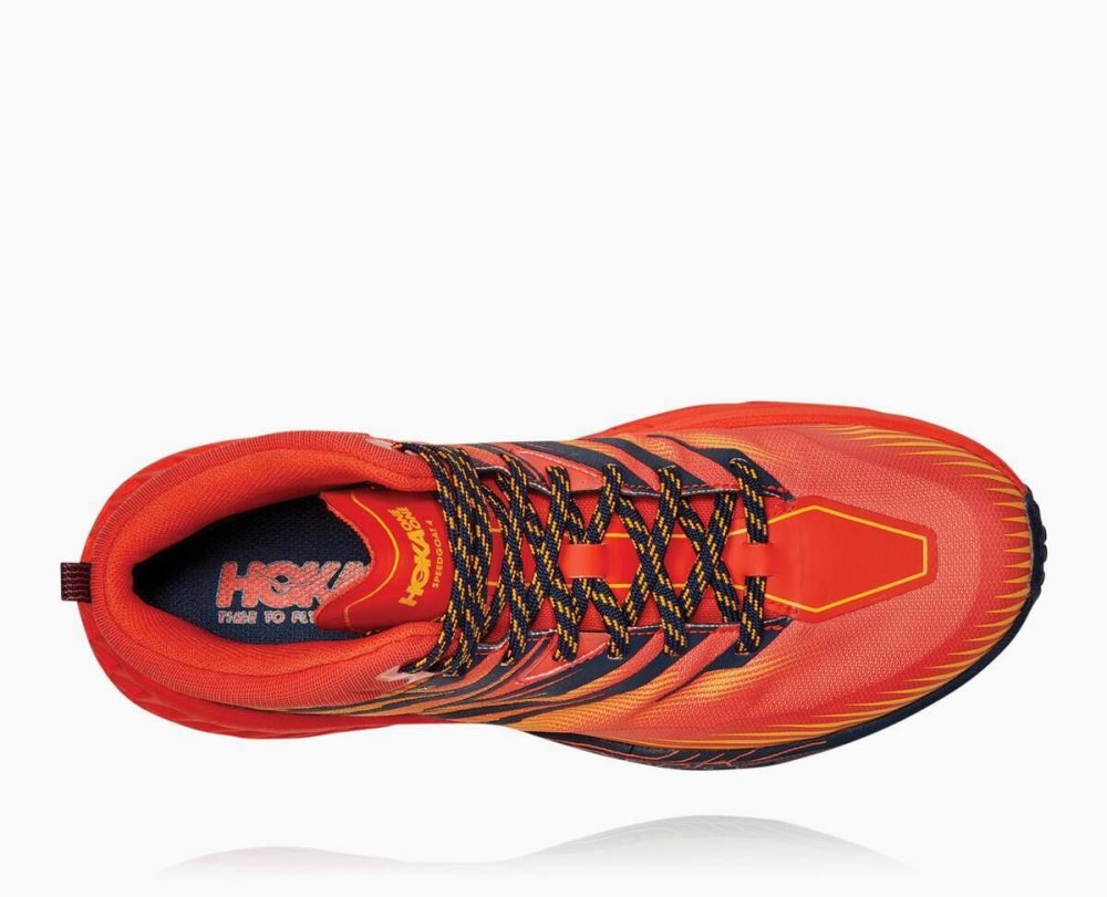 Red / Gold Hoka Speedgoat Mid GORE | 35184ZYUO