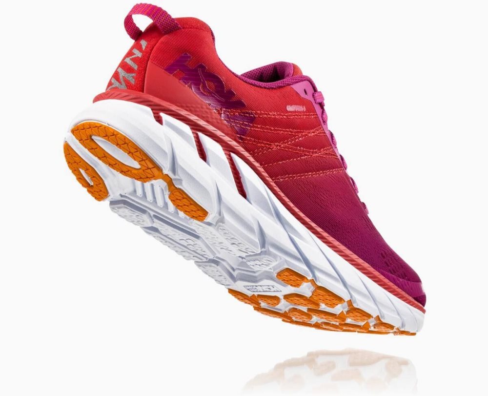 Red / Green Flower Hoka Clifton 6 | 38015TKLO