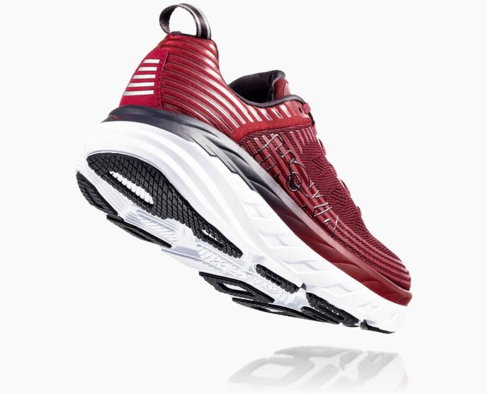 Red / Obsidian Hoka Bondi 6 Wide | 26873IAGH