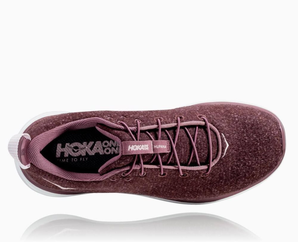 Rose Brown / Brown Hoka Hupana Flow Wool Wide | 25918EWND