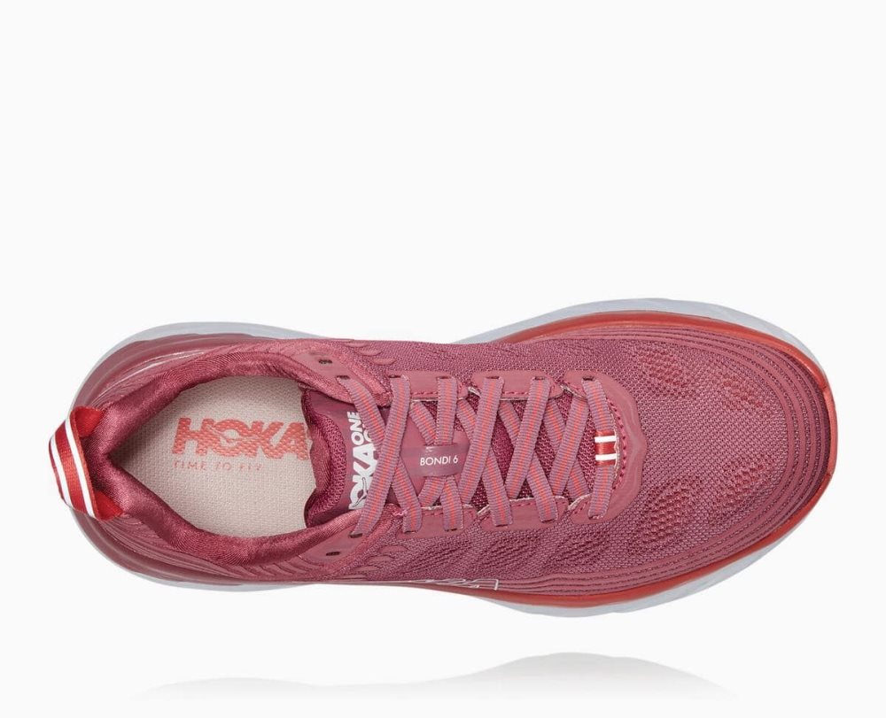 Rose Hoka Bondi 6 Wide | 87152SIDM