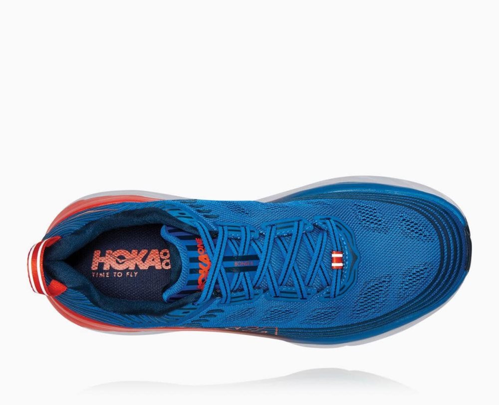 Royal Blue / Blue Hoka Bondi 6 Wide | 02158ISPK