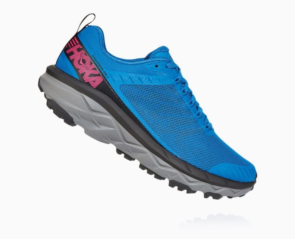 Royal Blue / Pink Peacock Hoka Challenger ATR 5 Wide | 20481CZSD