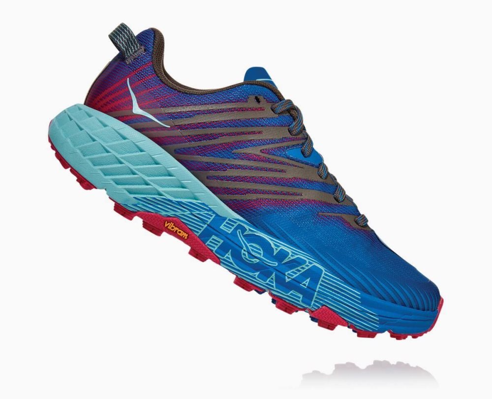 Royal Blue / Pink Peacock Hoka Speedgoat 4 | 94168AXWU