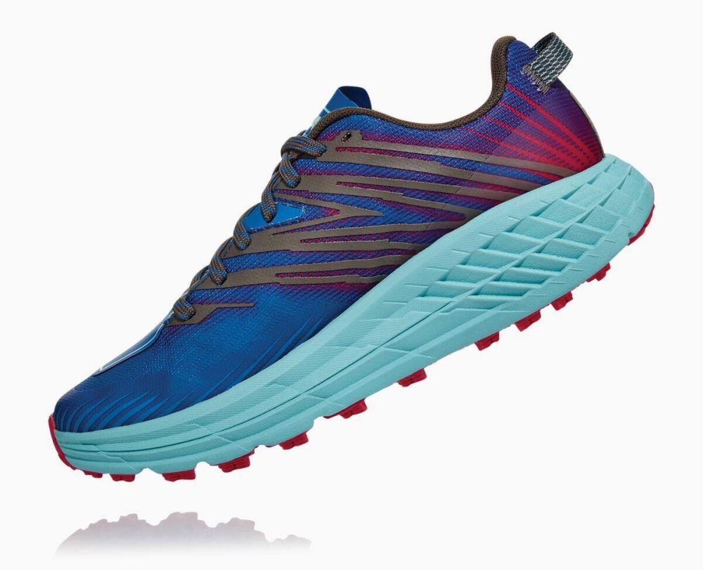 Royal Blue / Pink Peacock Hoka Speedgoat 4 | 94168AXWU