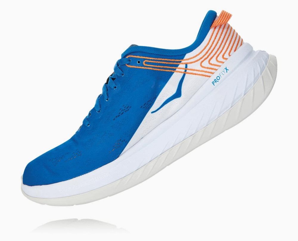 Royal Blue / White Hoka Carbon X | 07359WQJO