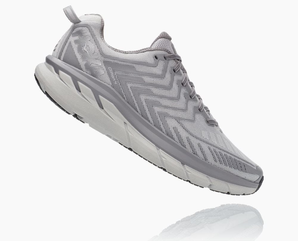 Silver Hoka OV Clifton | 38650VZYH