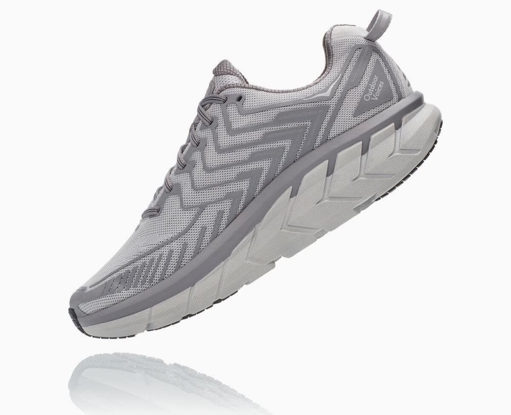 Silver Hoka OV Clifton | 38650VZYH