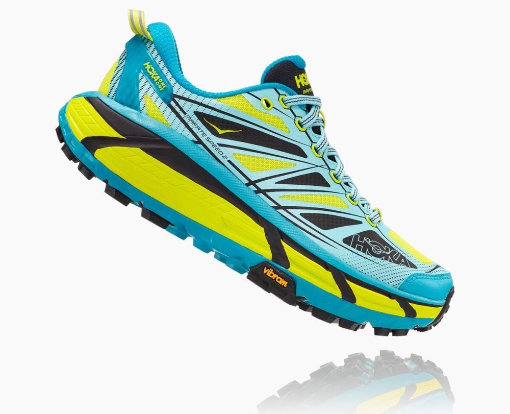 Turquoise Hoka Mafate Speed 2 | 32468EUDG