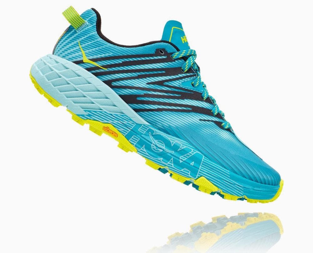 Turquoise / Blue Hoka Speedgoat 4 Wide | 57439HQDN