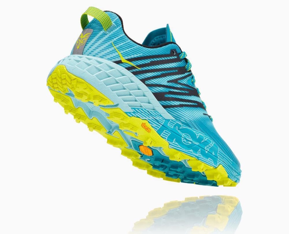 Turquoise / Blue Hoka Speedgoat 4 Wide | 57439HQDN