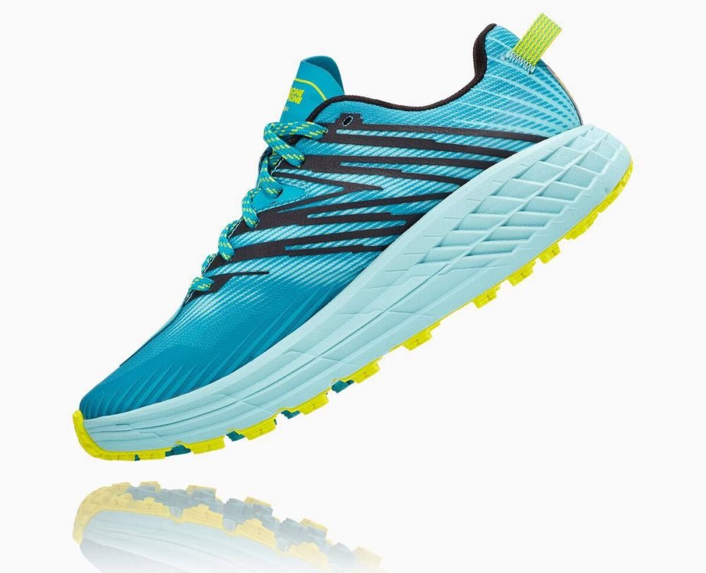 Turquoise / Blue Hoka Speedgoat 4 Wide | 57439HQDN