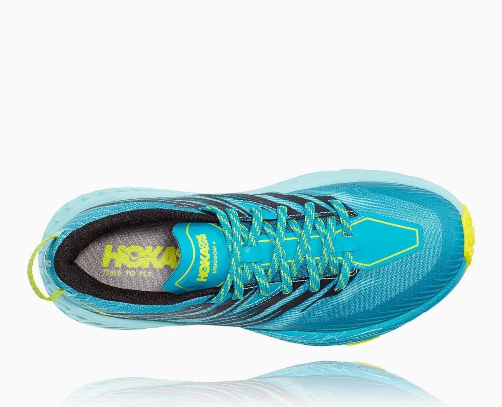 Turquoise / Blue Hoka Speedgoat 4 Wide | 57439HQDN